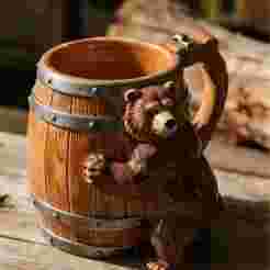 Bear Hug Barrel Mug