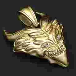 Beast Head Pendant  3d printable model