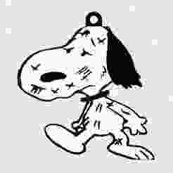 Beaten up Snoopy Multicolor