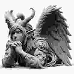 Beautiful Angel Showpiece Figurine – 3D Print Decorative Model