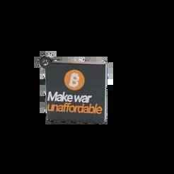 Bitcoin Keychain - Block "Make war unaffordable"