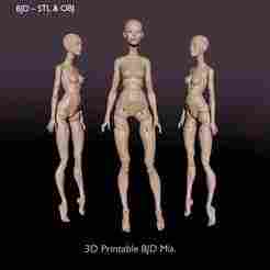BJD doll Mia - 40cm ball jointed doll, doll 3d model, bjd anime 3d model, | articulateddolls |balljointeddoll | dollmodeling | handmadebjd