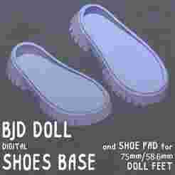 BJD Flat Shoes Base