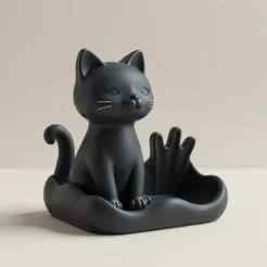 Black Cat Jewelry Organizer - Chic & Functional