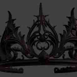 Black Fantasy Crown – Gothic LARP Cosplay Costume