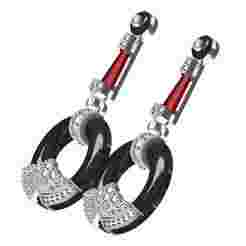 Black Onyx Diamond Drop Earring