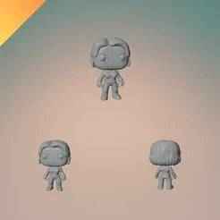 Black Widow Funko Style Marvel STL GLB Chibi Figure for 3D Printing