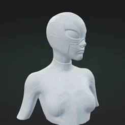 Black Widow in STL - 3D Figure for Printing and Collectors