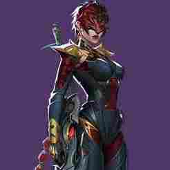 Black WIdow Red RUnway Veil COstume Marvel RIvals COsplay props, armor for 3d printing