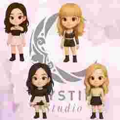 BLACKPINK chibi 3D pack – Complete collection (Jisoo, Jennie, Rosé and Lisa) ready to print