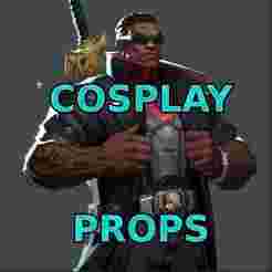 Blade, Eric Cross Brooks, Wesley SNipes Default Costume Marvel Rivals Full armor, weapon and props Cosplay Kit , kitbash