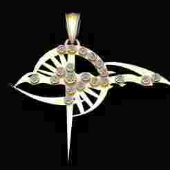 Blade Gold Pendant 3D Printable Mode