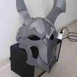 Blood Moon Jhin mask helmet LOL Wild Rift cosplay [3D print model]