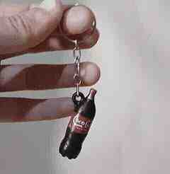 Bottle key rings: Soda, fernet, beer