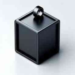 Box Shape Necklace 3D Print – Jewelry Pendant Showpiece Gift