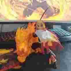 breathing of the flame ninth posture, purgatory!! fire dragon effect of rengoku, fire dragon of rengoku