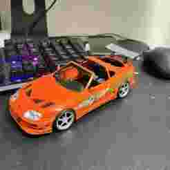 Brian's Toyota Supra MK4 – The Fast and the Furious (1:24 Scale 3D Model)