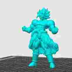 Broly Dragon Ball Super Inspired STL Figure (Fan-Made)