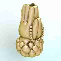 Buddha hand Pendant - Buddha hand bracelet - 3D print model