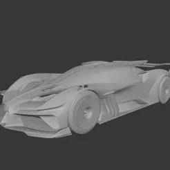 Bugatti Bolide Concept 2020 - Complete 3D Model (Printable)