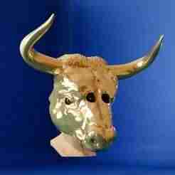 Bull+ mask prop, movie set costume, alligator party wear 3d printing STL file