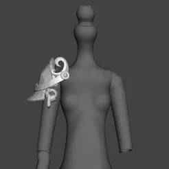 Bull Shoulder Armor, Taurus for Monster High or Ever After High dolls