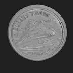 BULLET TRAIN BULLION COIN TOKEN WALL ART