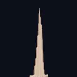 Burj Khalifa – Easy Print STL, Dubai Skyscraper Model