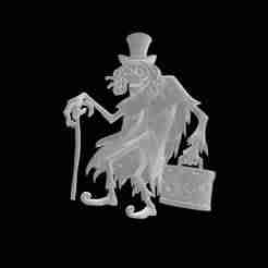 Burtonesque Hatbox Ghost