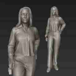 Business Woman with Phone (25cm)
