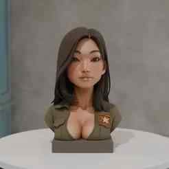 bust asian woman