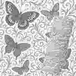 Butterfly | Organic Embossed Pattern Roller for Clay | Butterfly 3D Print Design | Horizontally Tileable