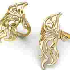 Butterfly Wing Ring 3D Printable Jewelry Model