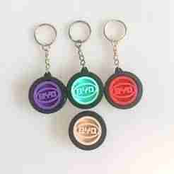 BYD Gyroscope Tire Keychain – Rotating Logo