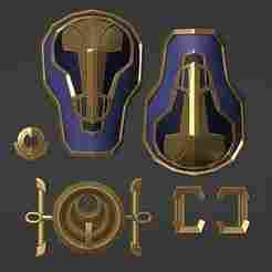 Caitlyn Kiramman - Arcane cosplay prop 3 d model pack Shoulder Belt Necklace and Accessories