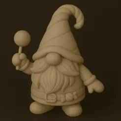 Candy Gnome with Lollipop STL