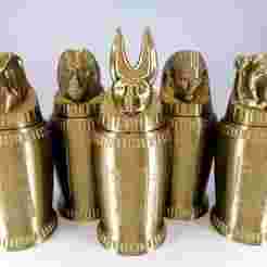 CANOPIC JARS Bundle replica Mummy props