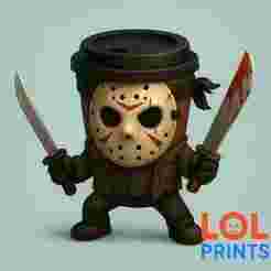Cappuccino Assassino x jason vorhees- Halloween Special- 3D Cartoon Character for Printout