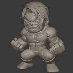 Captain America Cartoon – Superhero 3D Print Model