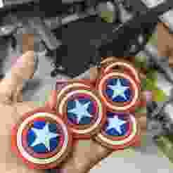 Captain America's Shield Keychain