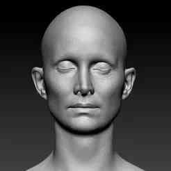 Carrie-Anne Moss Trinity Lifecast 3D Head Likeness (The Matrix, Morpheus, Neo, Memento)