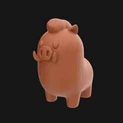 Cartoon Boar