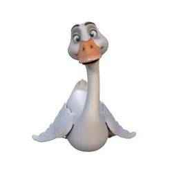 Cartoon Duck Character - Cute Stylized Bird Figure