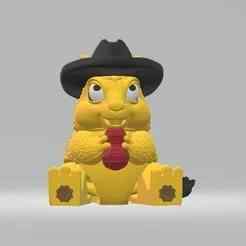 cartoon squirrel 3d printable model