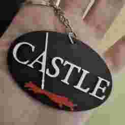 Castle series logo keychain