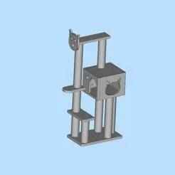 Cat climbing bed, pet supplies, cat bed, cat tree, pet supplies 05 miniature scene model