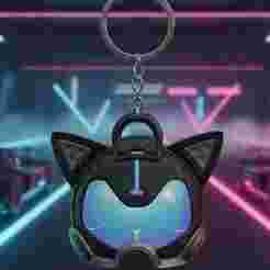 Cat Helmet Keychain - Neko RX-1 Biker Style - Fortnite - Ready to Print