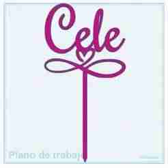 Cele Cake Topper