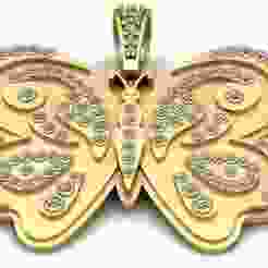 Celestial Wings Butterfly Pendant