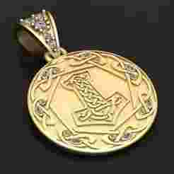Celtic pendant gold